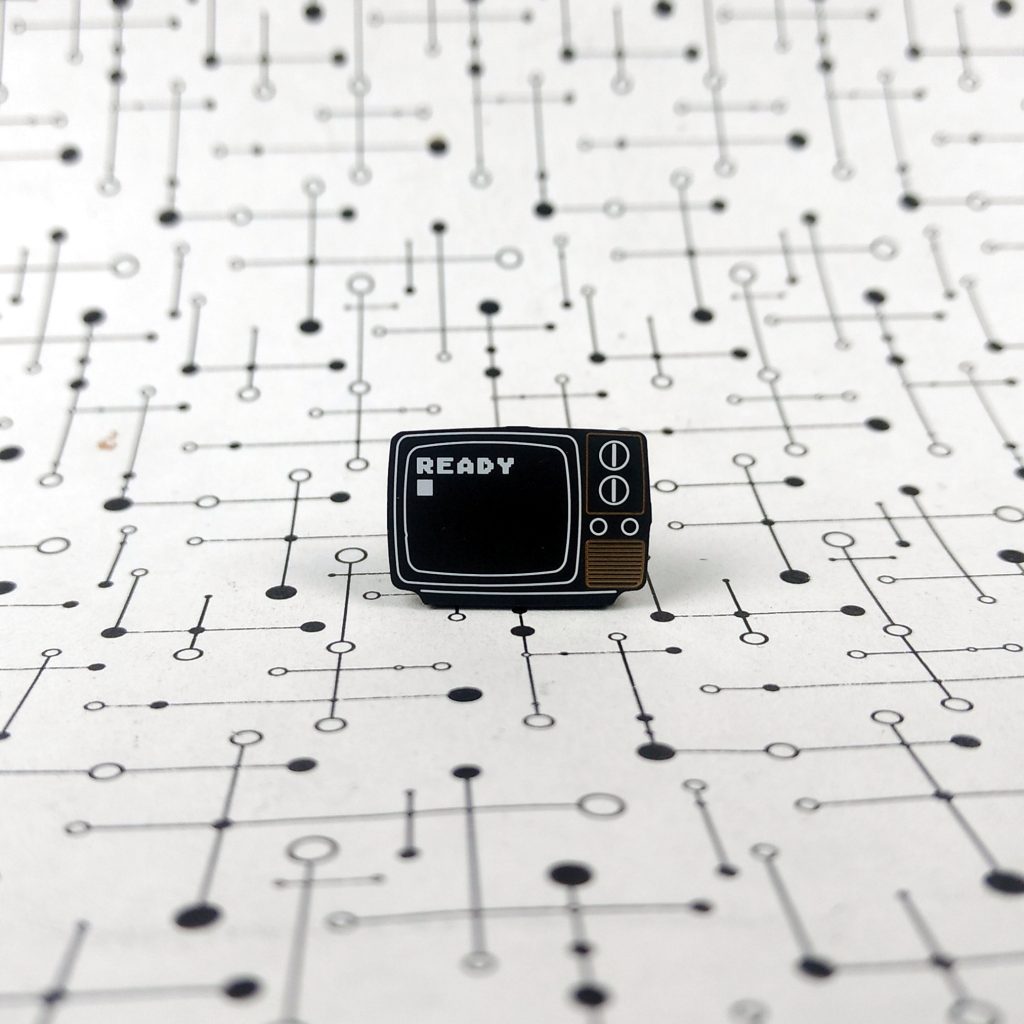 BASIC Programming READY Prompt PCB Lapel Pin – mozzwald.com